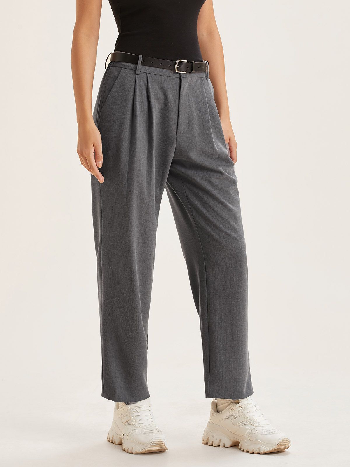 Wool Blend Boot-Cut Tapered Trouser sold by ogl move