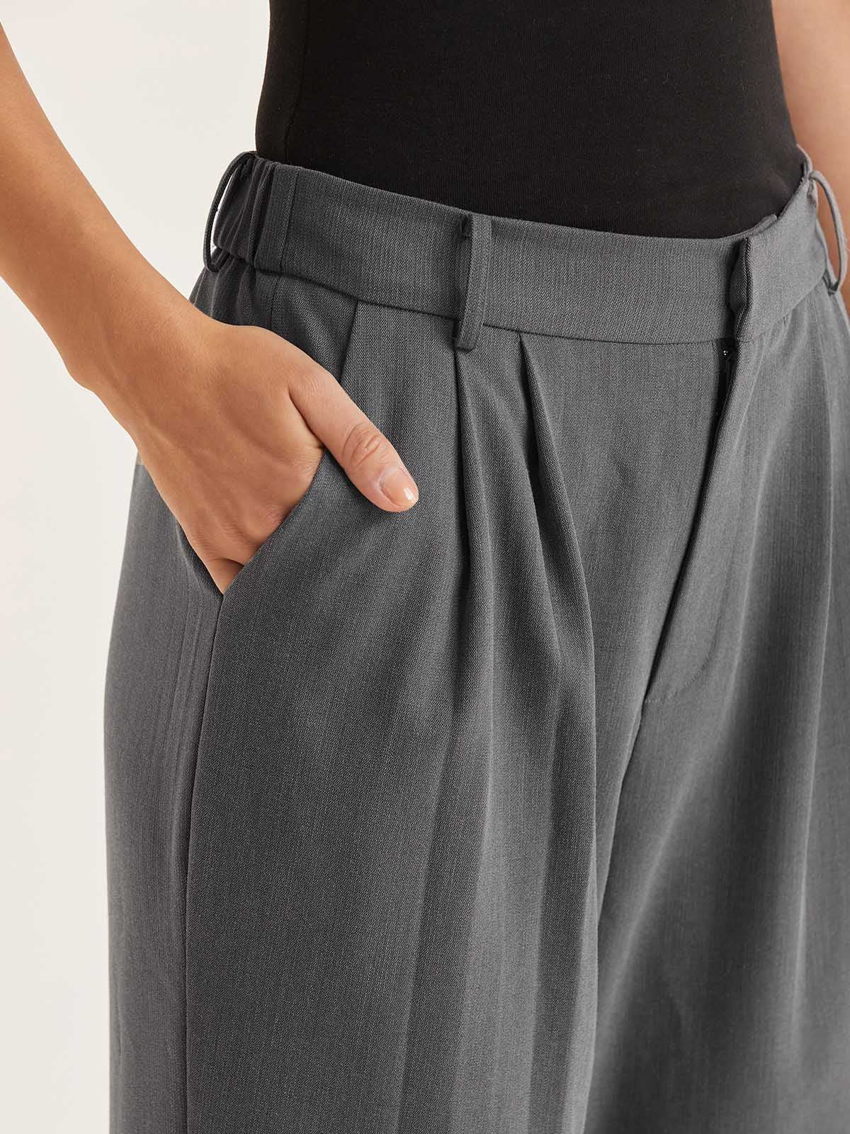 Wool Blend Boot-Cut Tapered Trouser sold by ogl move product image thumbnail 4