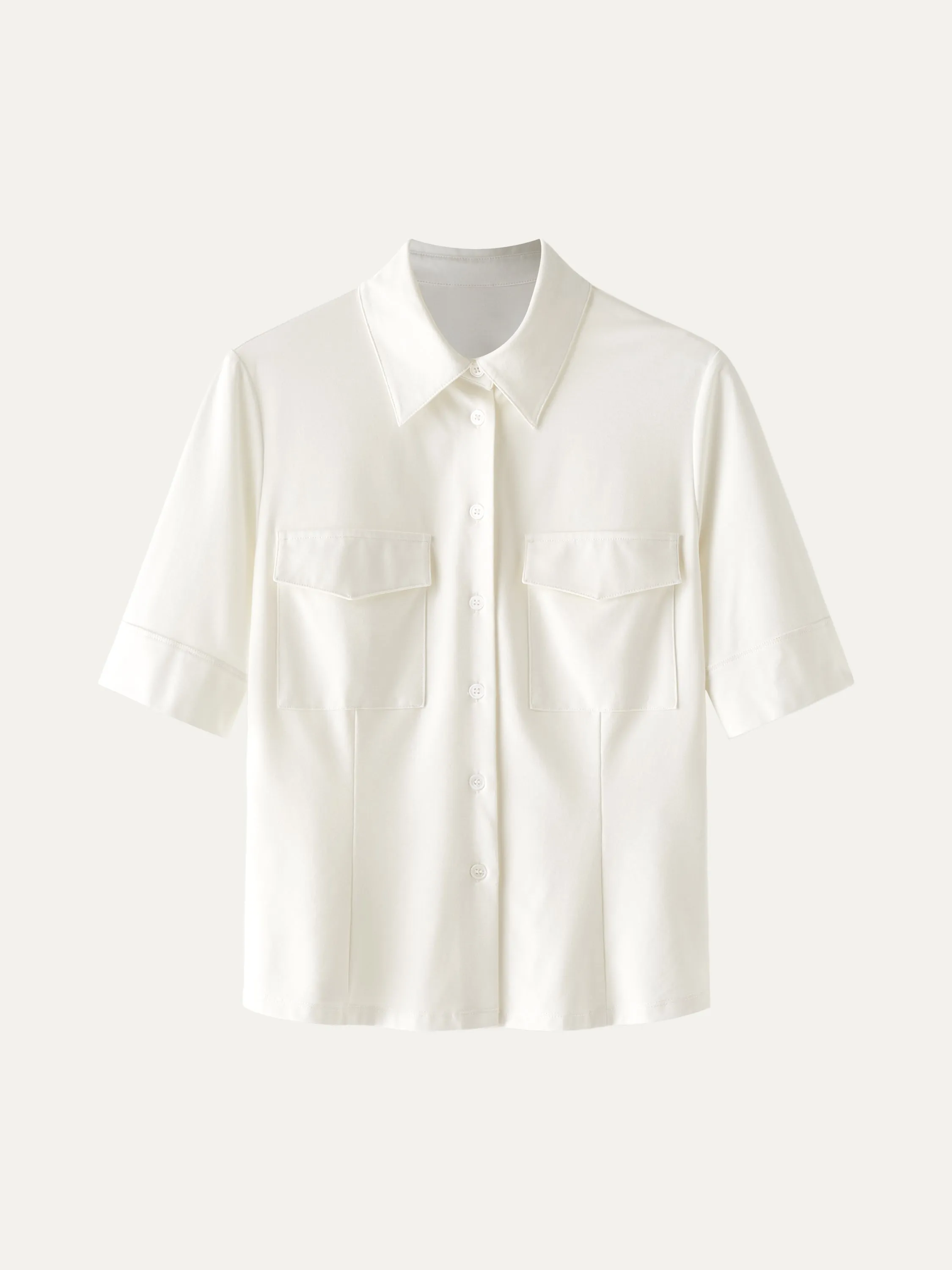 Classic Short-Sleeve Button Down Shirt sold by ogl move