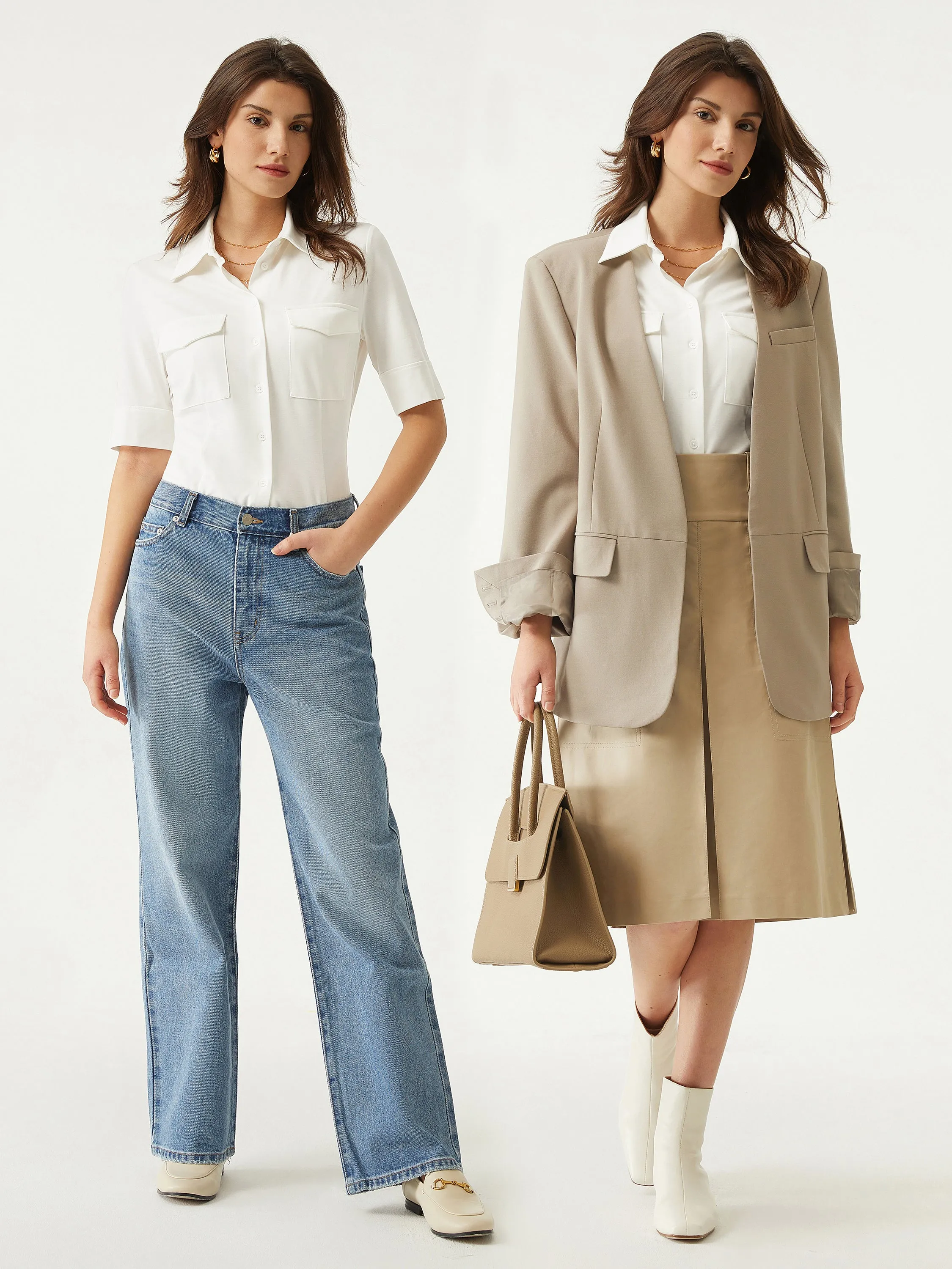 Classic Short-Sleeve Button Down Shirt sold by ogl move product image thumbnail 3