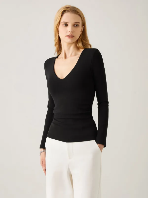 V-Neck Ruched Sides Brami Top sold by ogl move