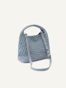 Denim Braided Crossbody Bucket Bag sold by ogl move