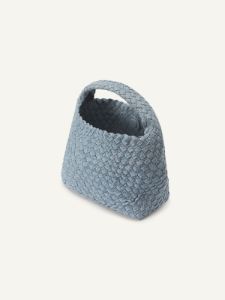 Denim Braided Crossbody Bucket Bag sold by ogl move