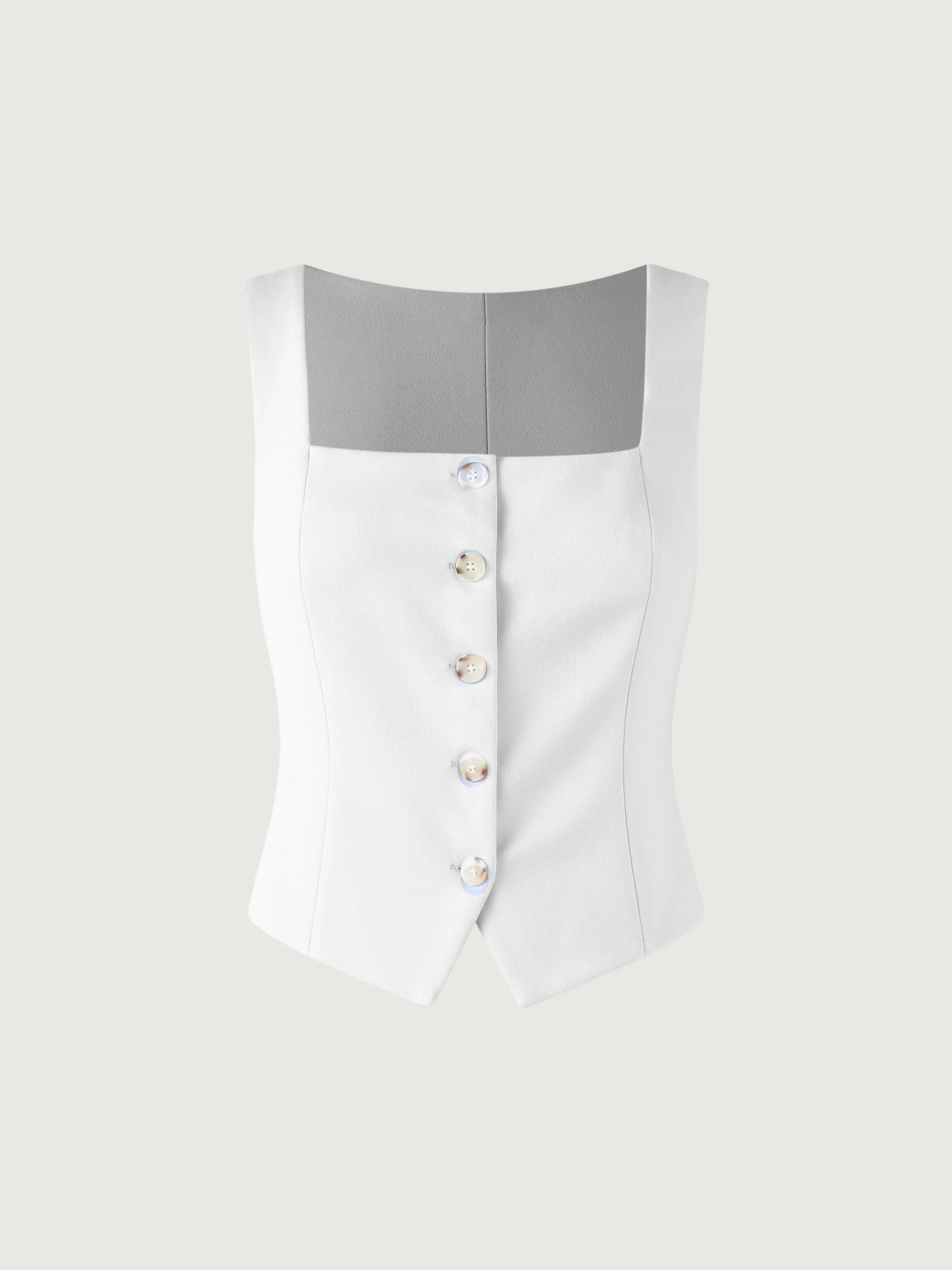 Square Neck Cropped Waistcoat sold by ogl move product image thumbnail 3