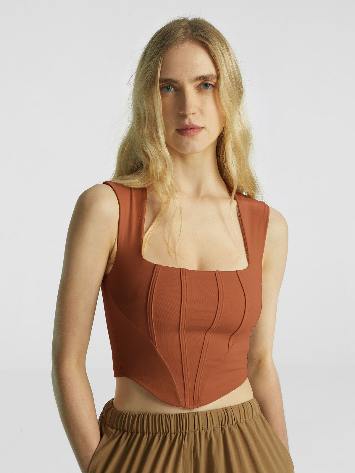 IcyAir® Cooling Tapered Square Neck Corset Tank sold by ogl move product image thumbnail 7