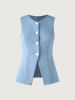 Longline Button-Down Waistcoat sold by ogl move