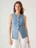 Longline Button-Down Waistcoat sold by ogl move