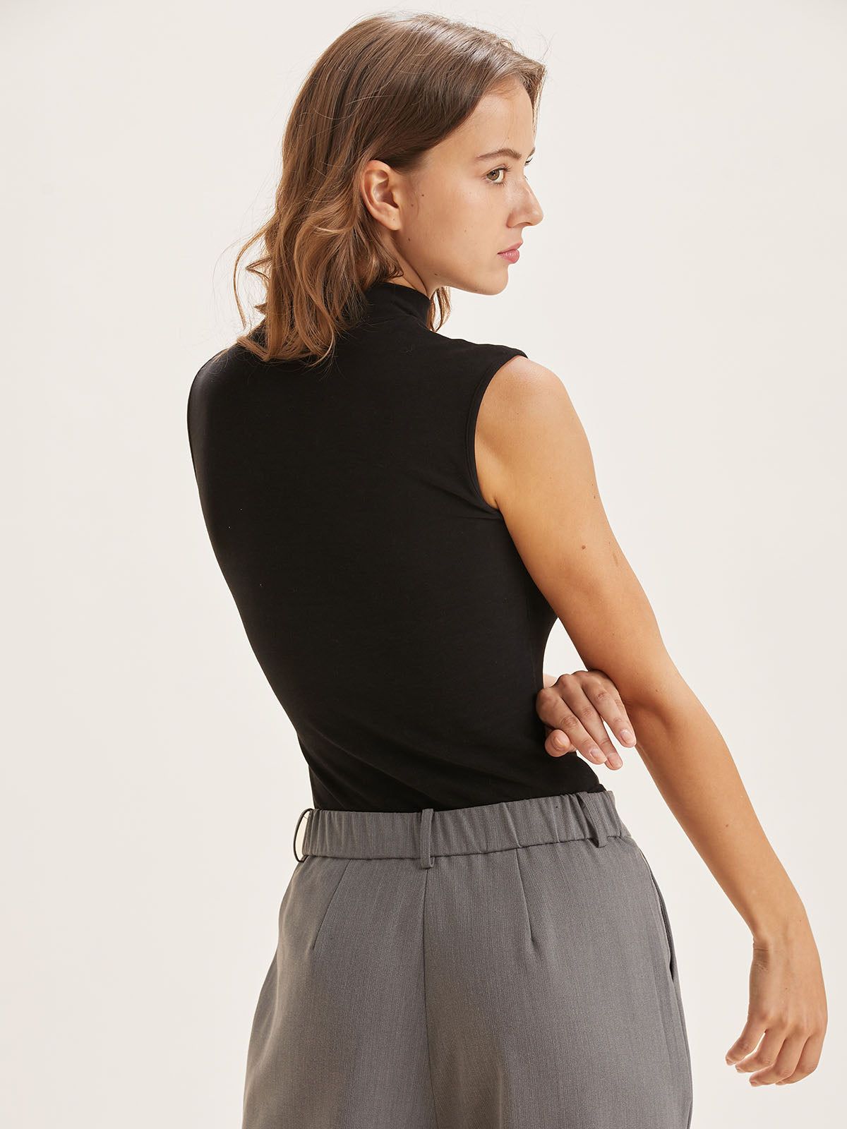 Eco-Mousse® Brushed Mock Neck Everyday Tank Top sold by ogl move product image thumbnail 6