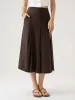 Pleated Slit Midi Skirt with Lined Shorts sold by ogl move