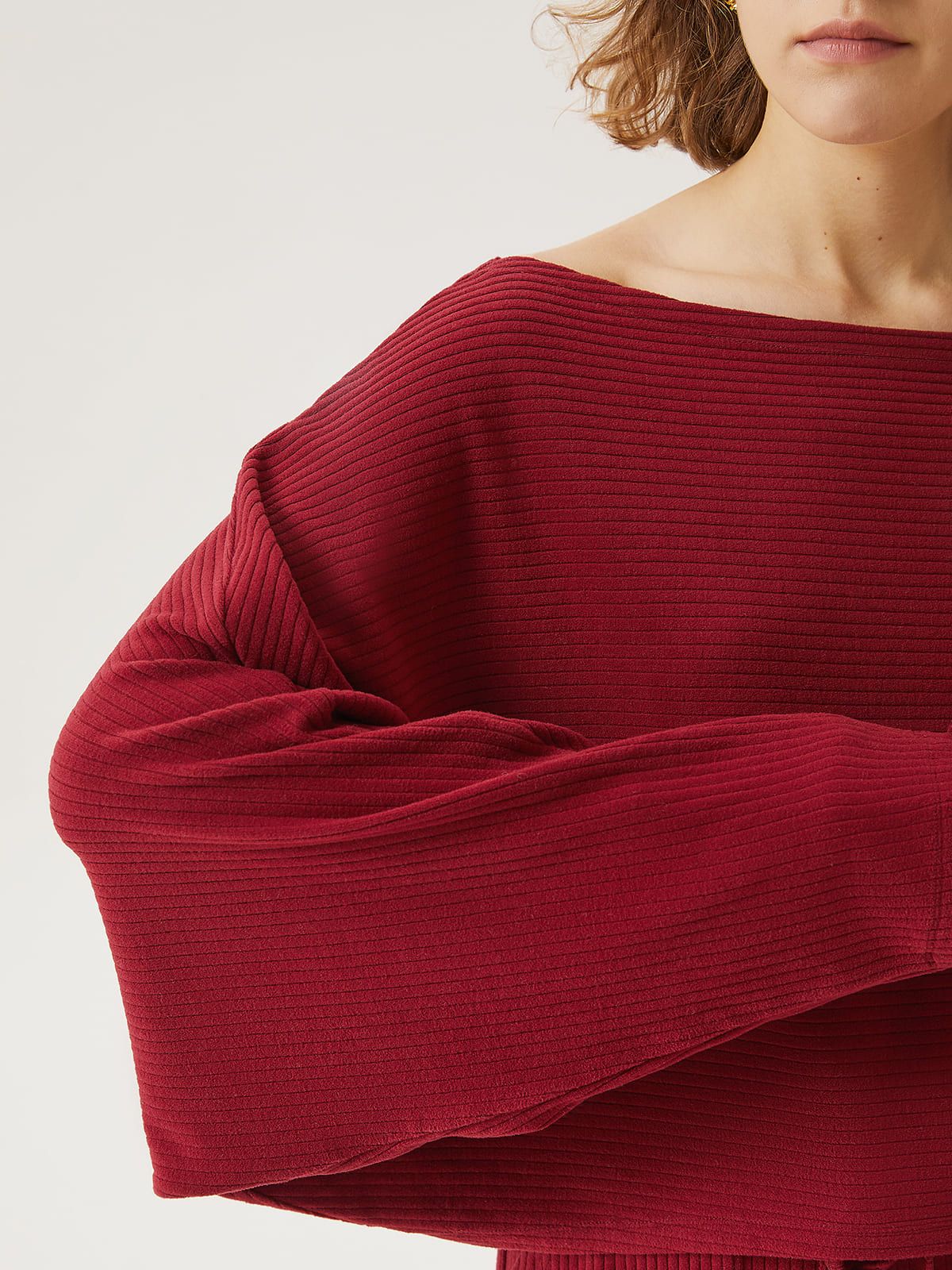 Wide Rib Relaxing Boatneck Top sold by ogl move product image thumbnail 3