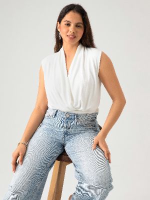 Eco-Mousse® Surplice Tuckable Tank sold by ogl move