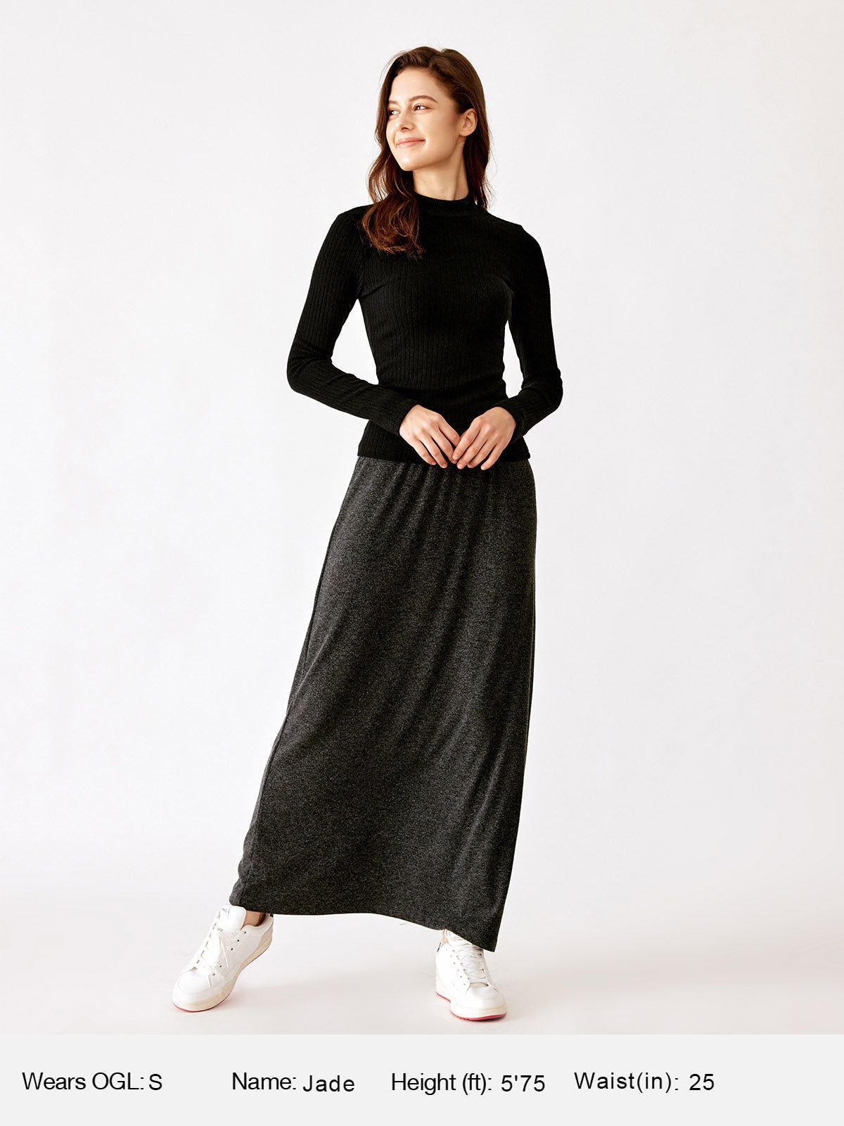 Cashmere-Like Thermal Mock Neck Top-Hip Length sold by ogl move product image thumbnail 9