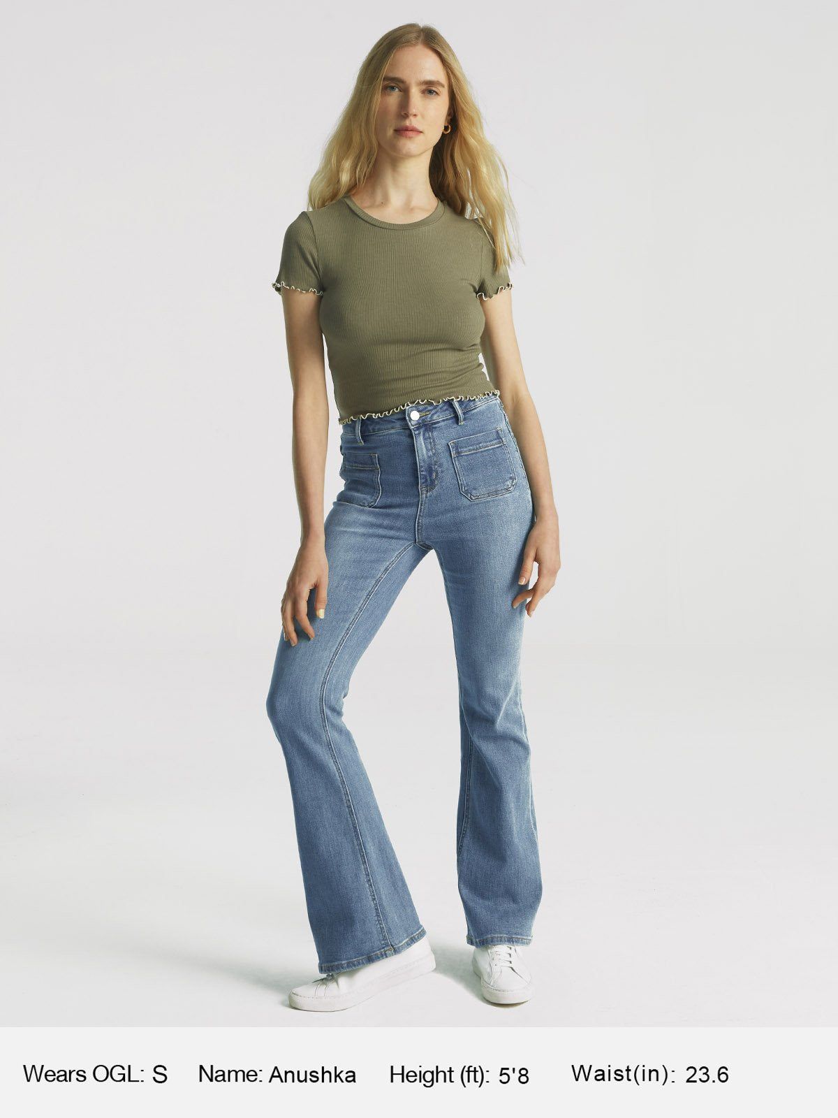 Plantive™ Lettuce-Edge Rib-Knit Short Sleeve sold by ogl move product image thumbnail 3