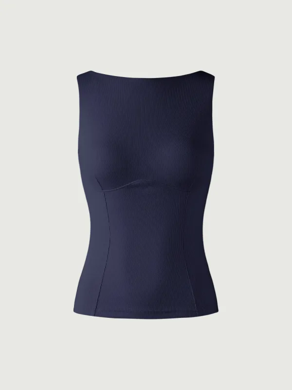 Boatneck Open-Back Brami Tank sold by ogl move
