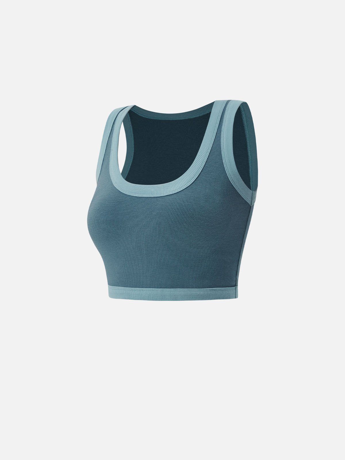Plantive™ Scoop All-Over Rib Crop Tank sold by ogl move product image thumbnail 5