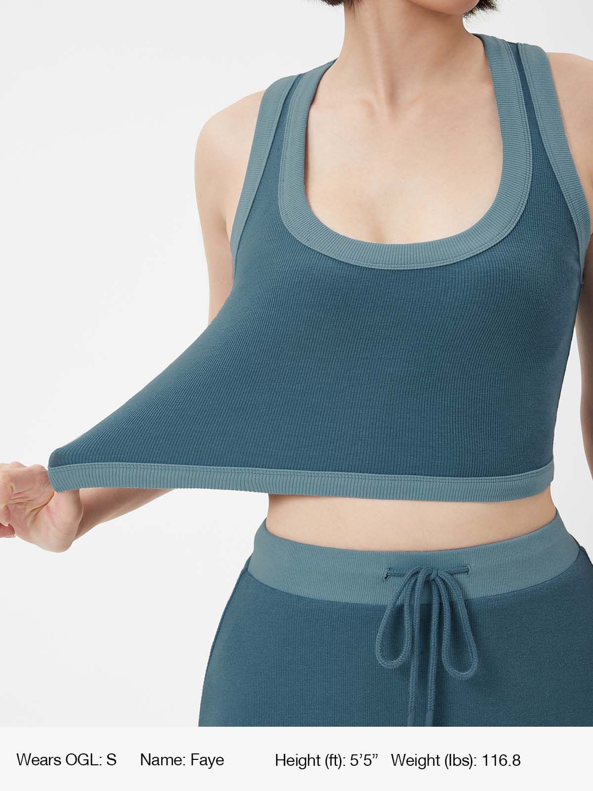 Plantive™ Scoop All-Over Rib Crop Tank sold by ogl move product image thumbnail 8