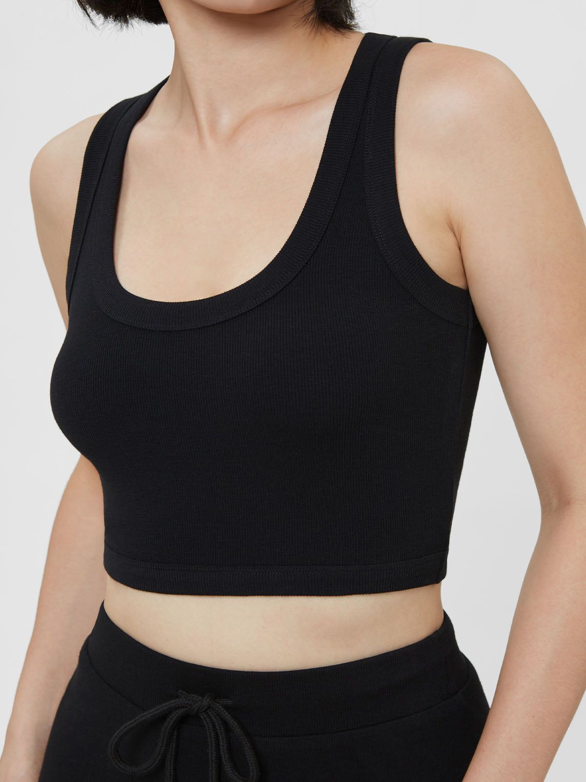 Plantive™ Scoop All-Over Rib Crop Tank sold by ogl move product image thumbnail 3