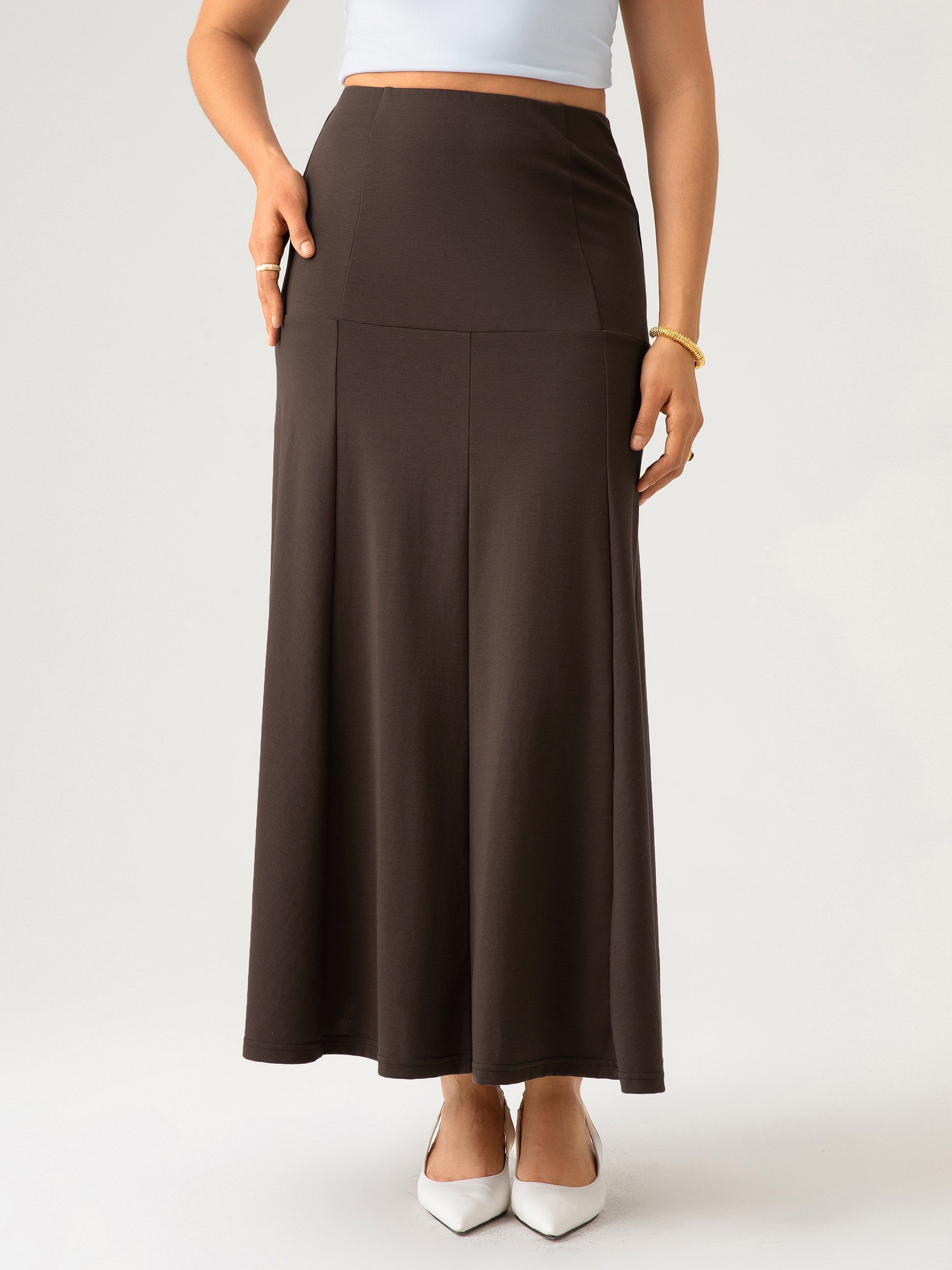 Panelled Maxi Skirt sold by ogl move product image thumbnail 3