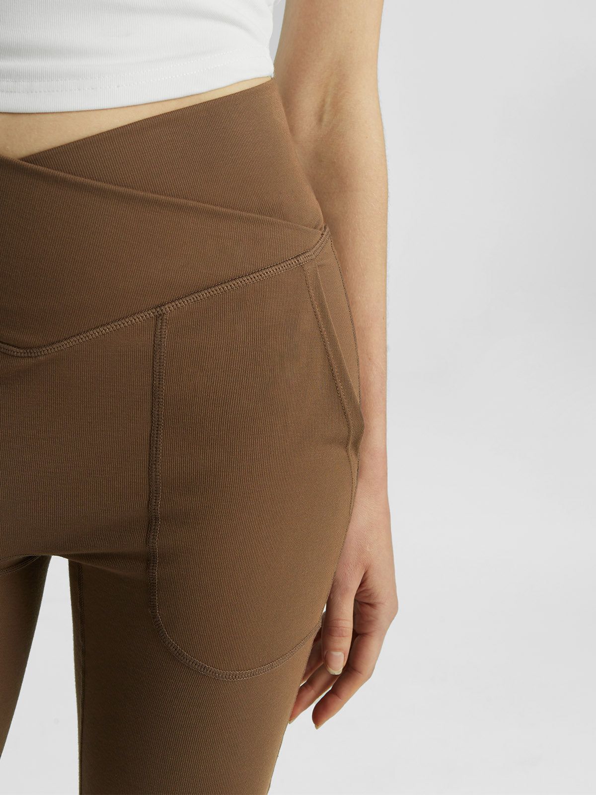 IcyAir® Cooling High Waisted Crossover Flare Leggings sold by ogl move product image thumbnail 5