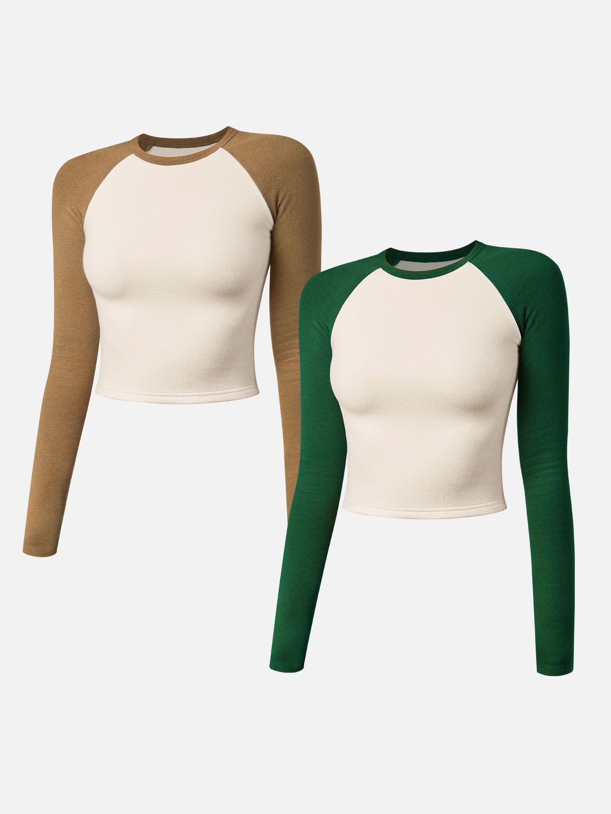 Eco-Mousse® Thermal Raglan Contrast Sleeve Top 2Pcs Set sold by ogl move product image thumbnail 6