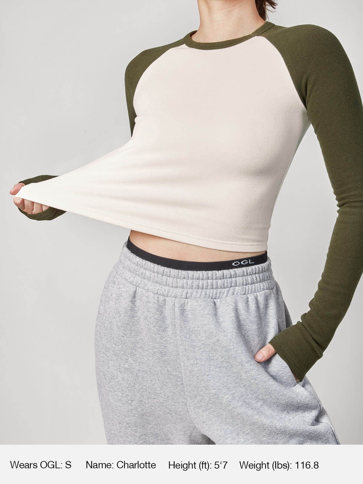 Eco-Mousse® Thermal Raglan Contrast Sleeve Top 2Pcs Set sold by ogl move product image thumbnail 4