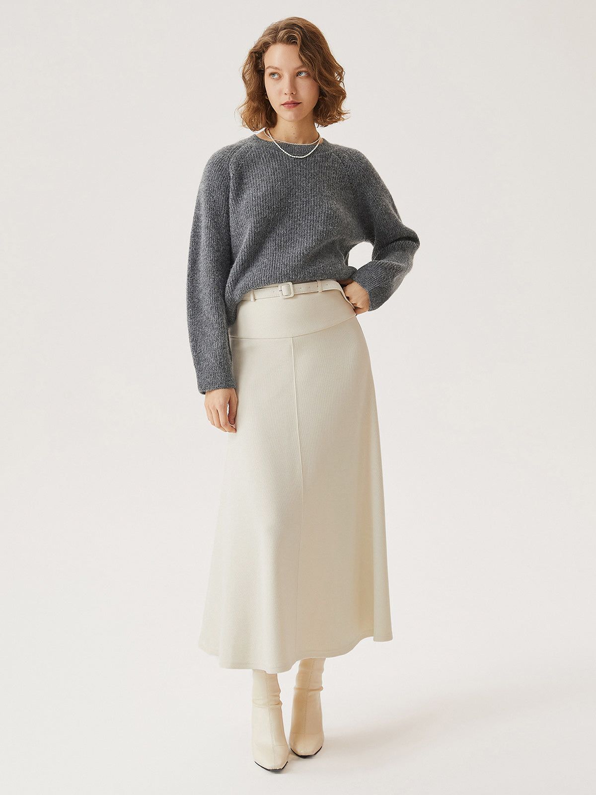 Everyday-Chic Statement Maxi Skirt with Belt sold by ogl move product image thumbnail 3