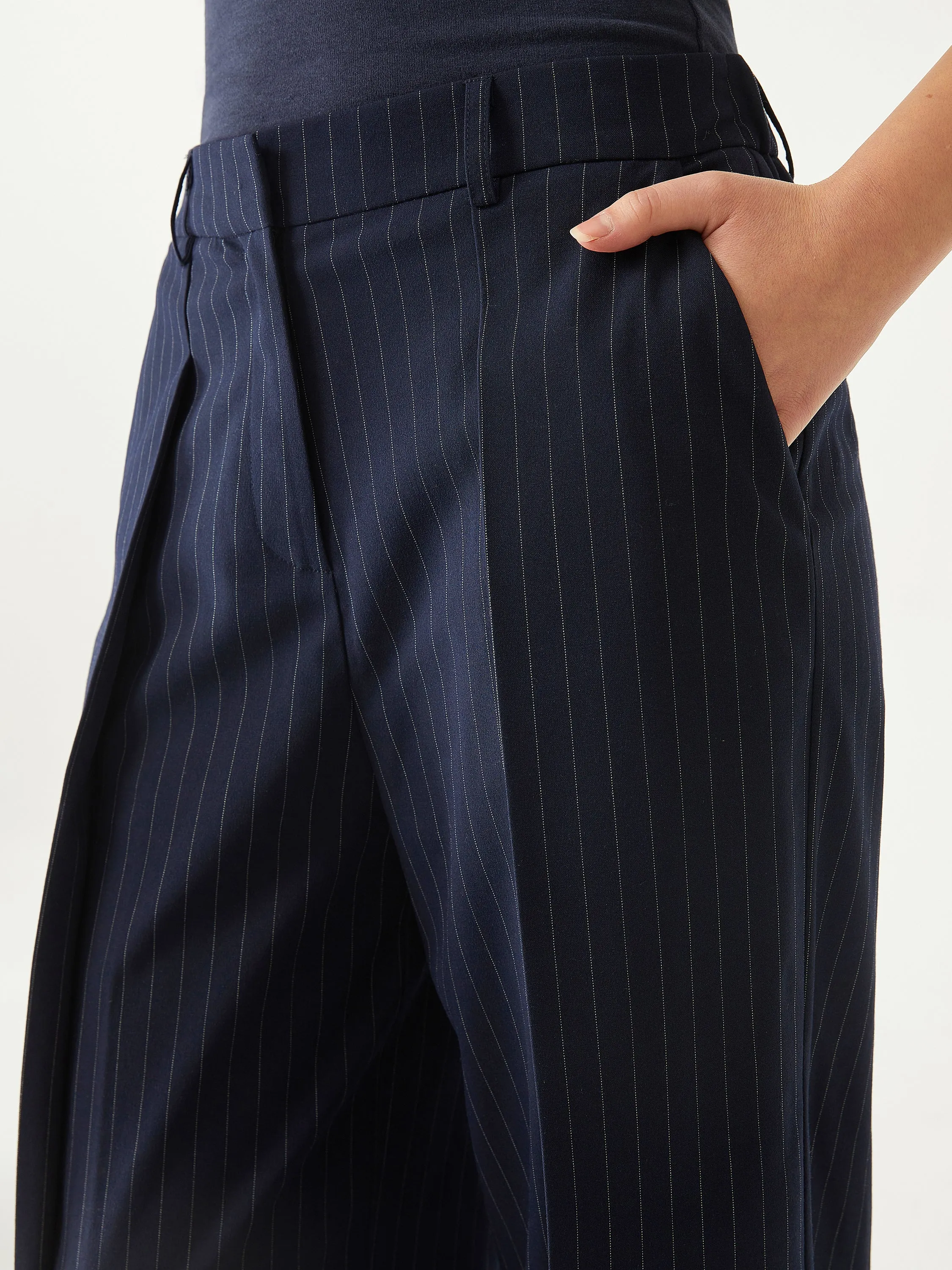 High Waisted Plicated Wide Leg Pant sold by ogl move product image thumbnail 4