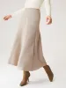 Wool-like Flared Maxi Skirt sold by ogl move