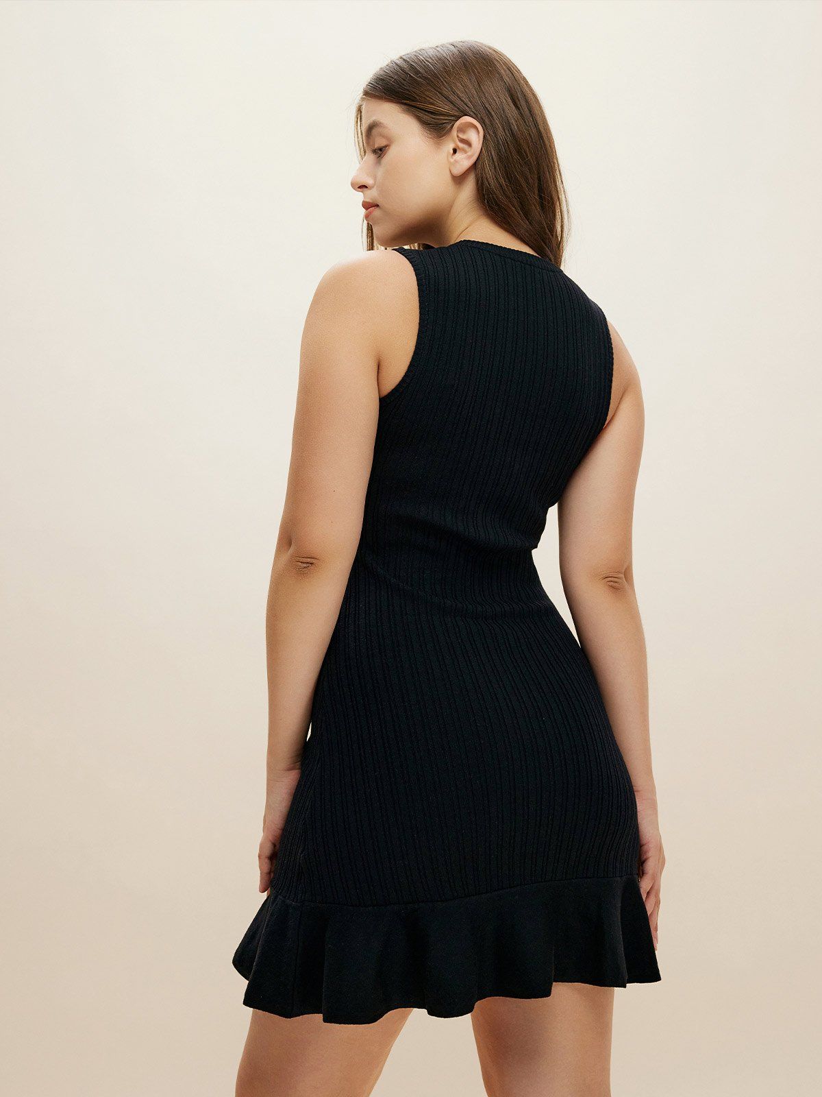 Ruffled midi Wool Knit Sweater Dress sold by ogl move product image thumbnail 9