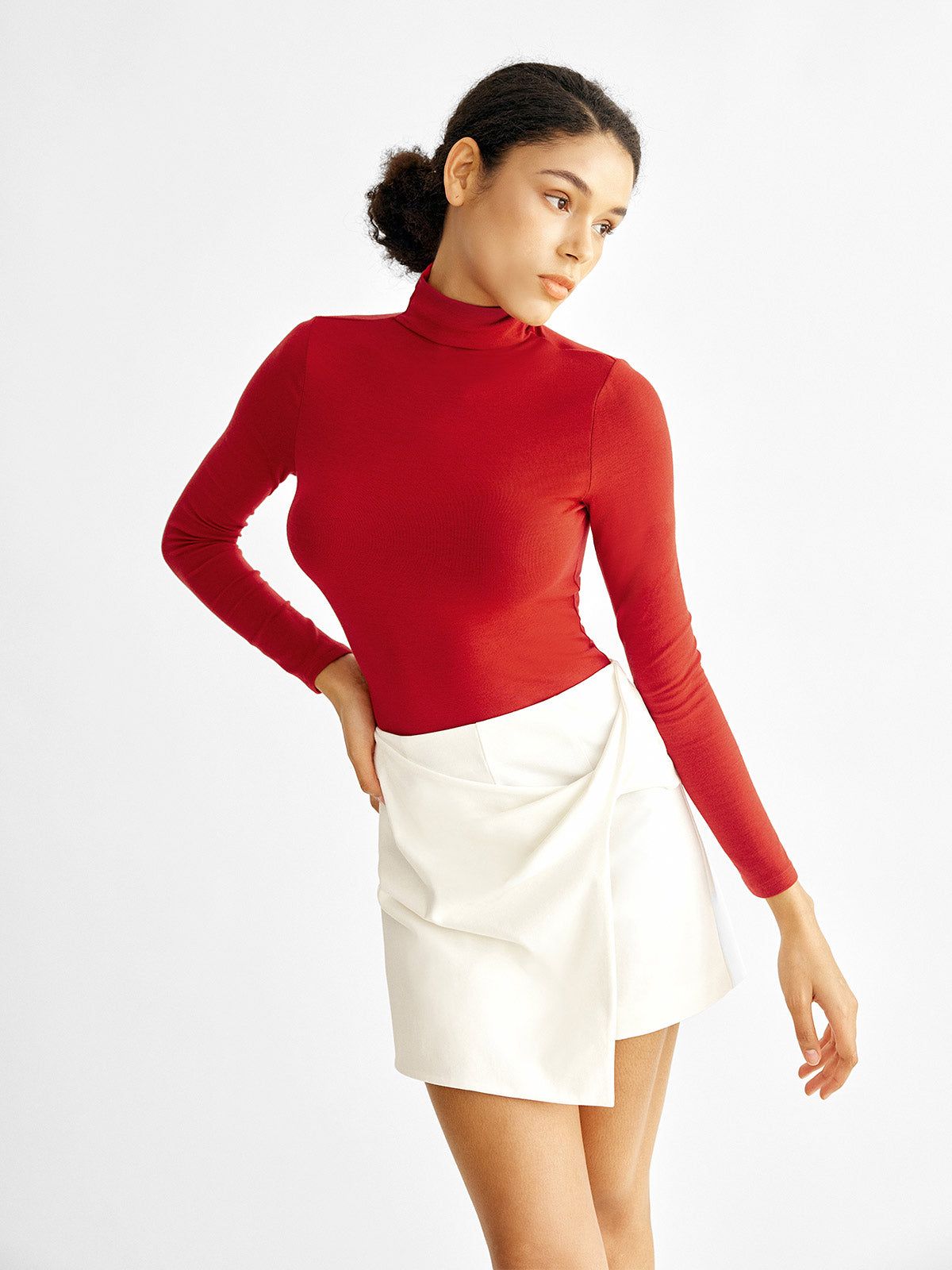 Eco-MiyaMoon® Thermal Softest Mock Neck Base Top sold by ogl move