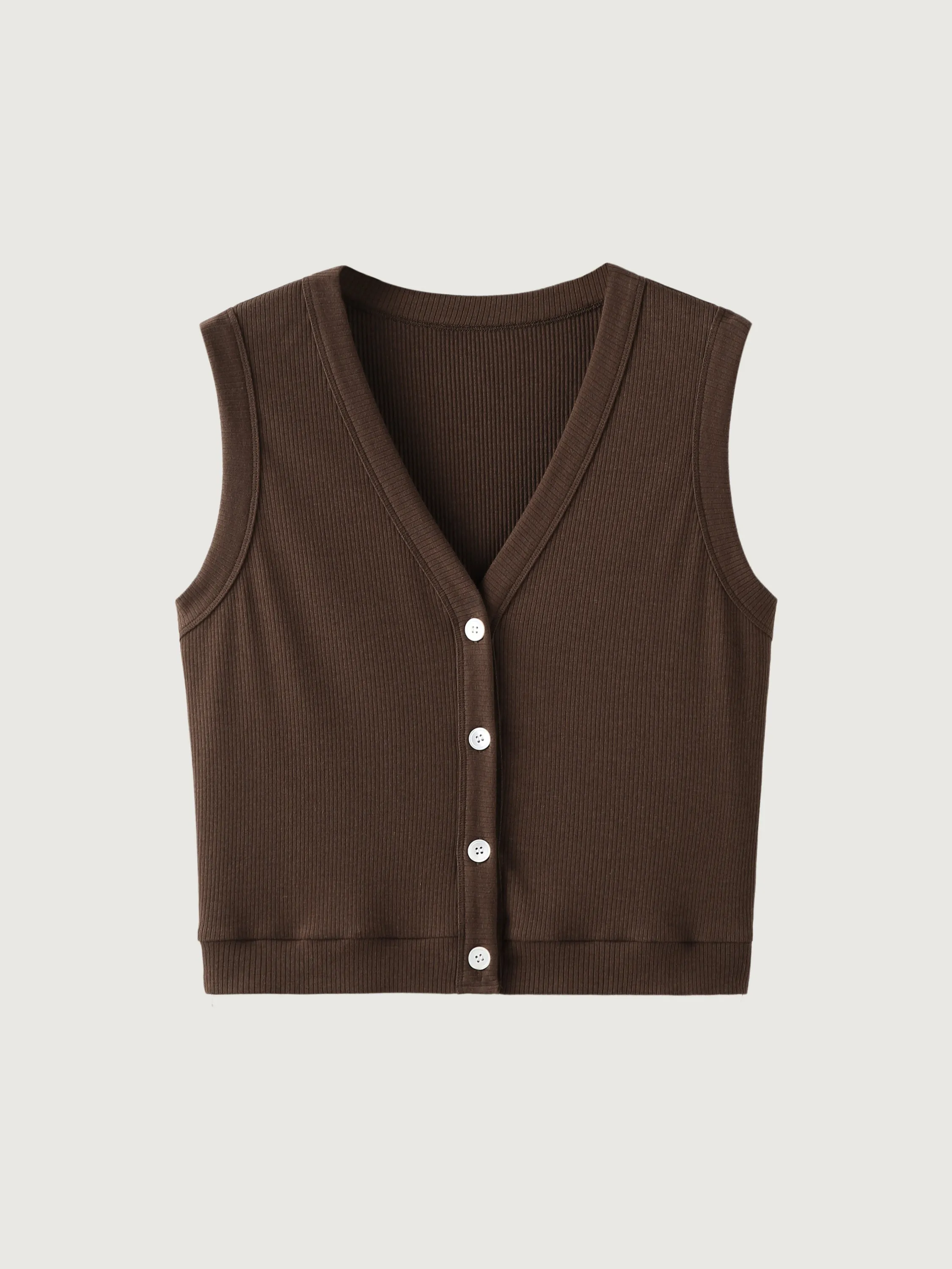 V-Neck Button-Down Vest sold by ogl move product image thumbnail 4