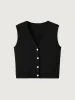 V-Neck Button-Down Vest sold by ogl move