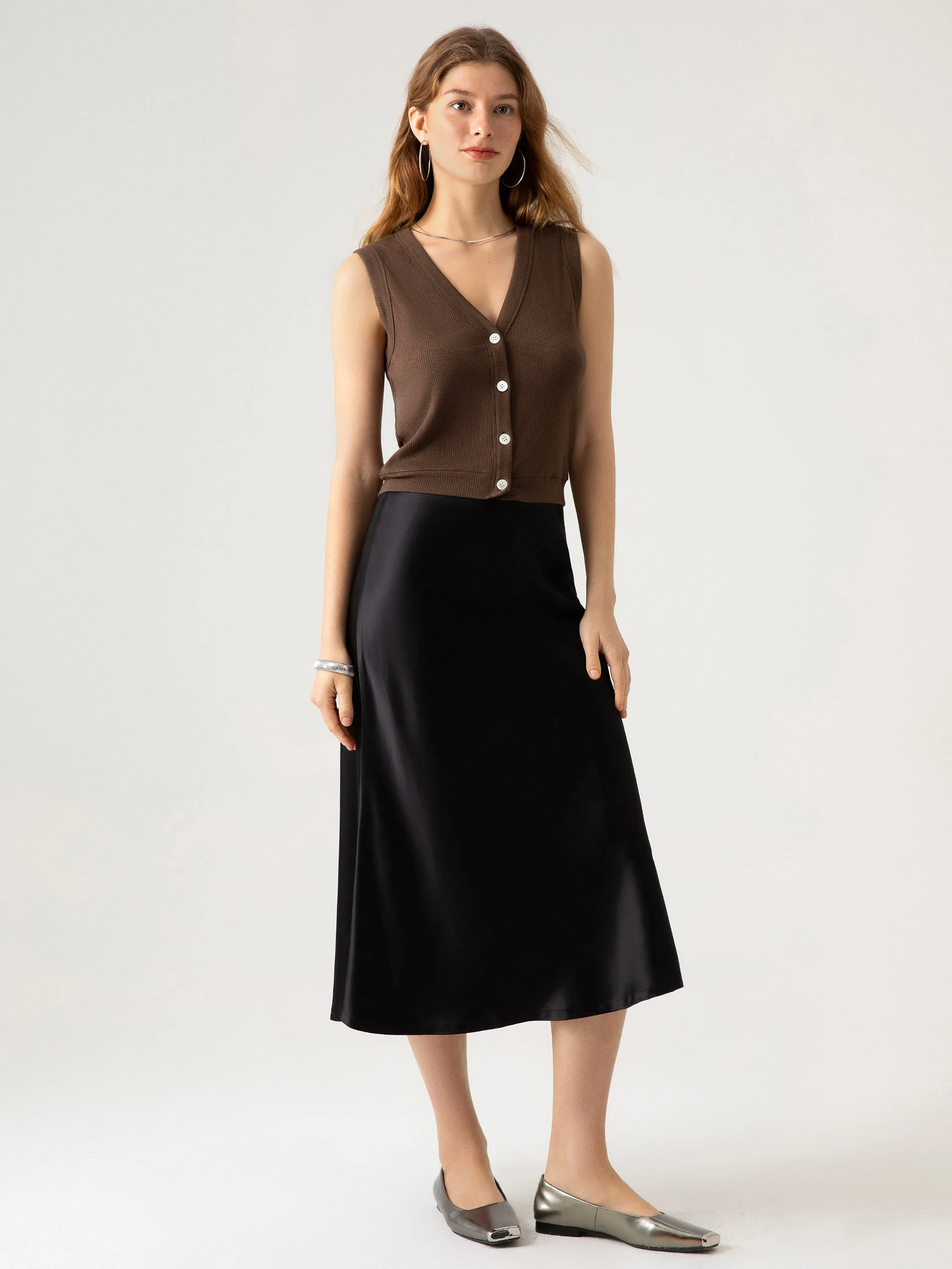 V-Neck Button-Down Vest sold by ogl move product image thumbnail 5