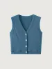 V-Neck Button-Down Vest sold by ogl move