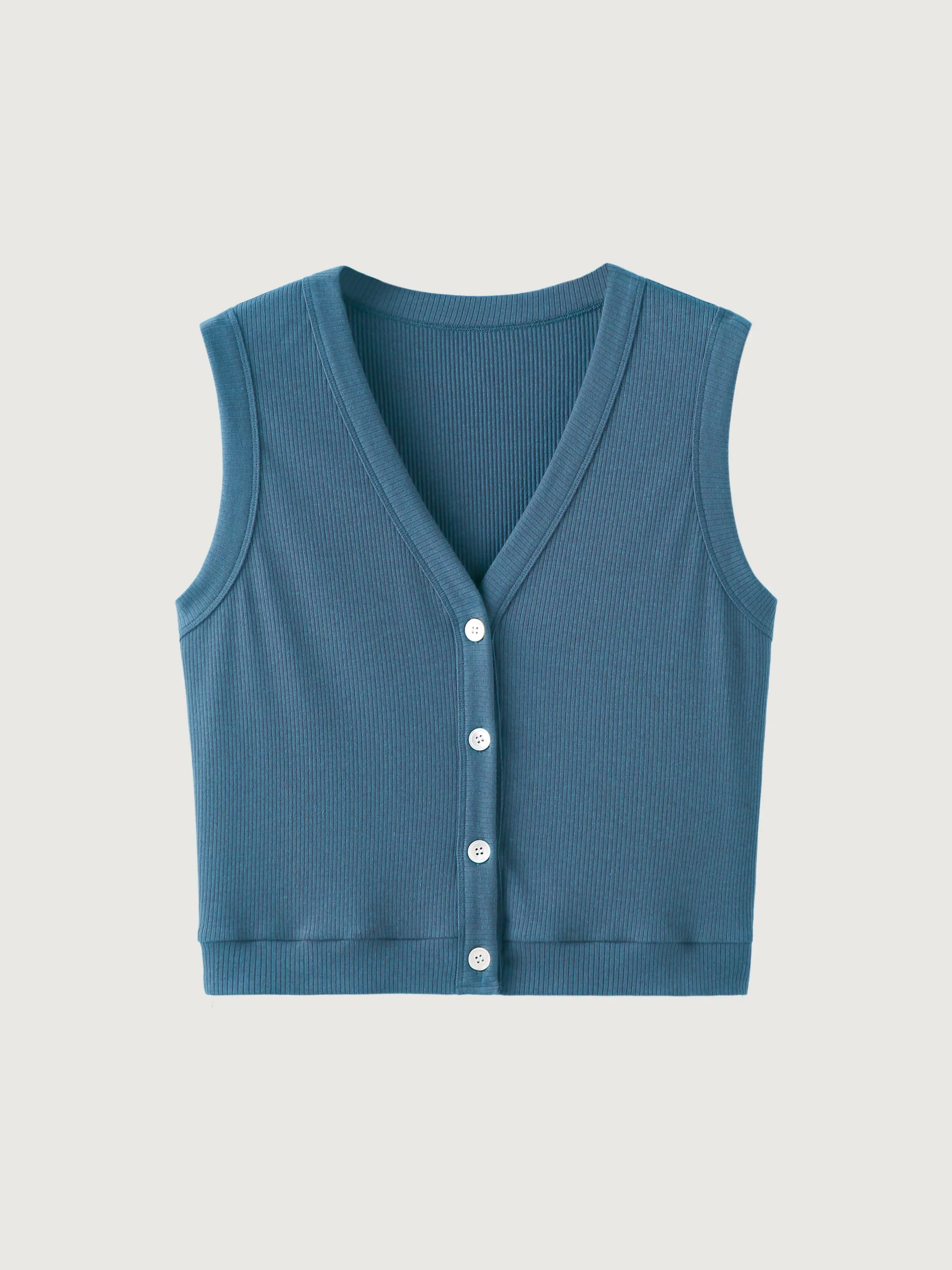 V-Neck Button-Down Vest sold by ogl move product image thumbnail 2