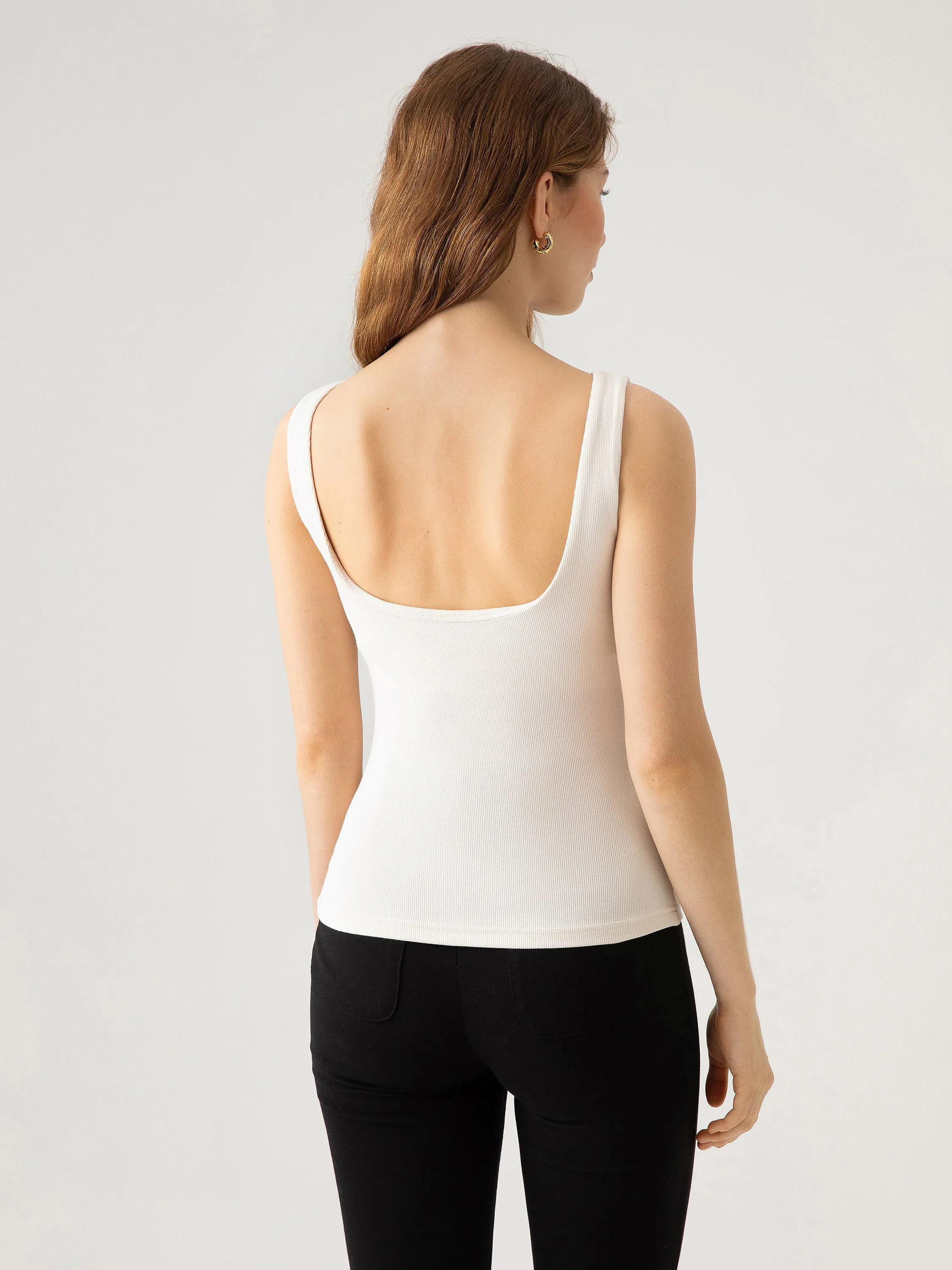 Bustier Boatneck Open-Back Brami Tank sold by ogl move product image thumbnail 5