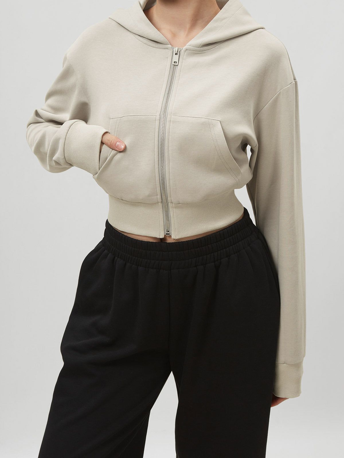 Cozy Kanga Pocket Zip Hoodie sold by ogl move product image thumbnail 6