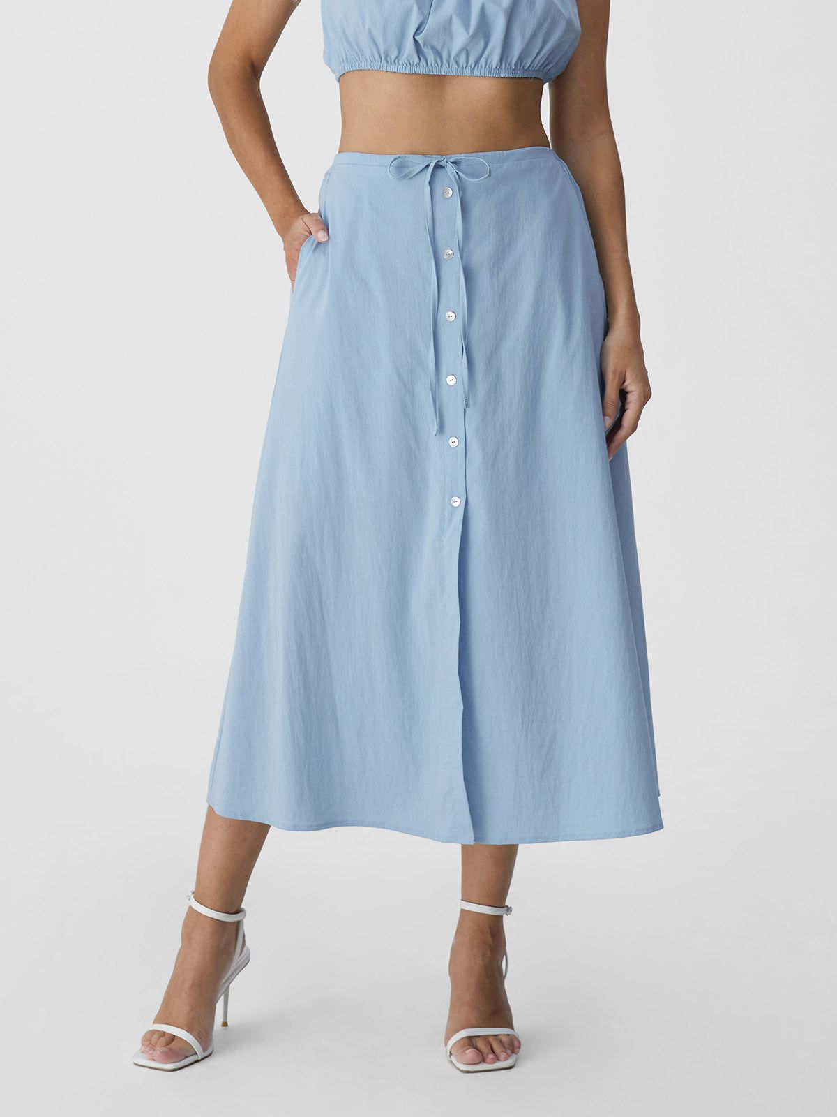 A-Line Placket Skirt sold by ogl move