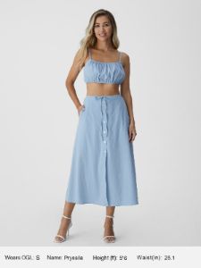 A-Line Placket Skirt sold by ogl move