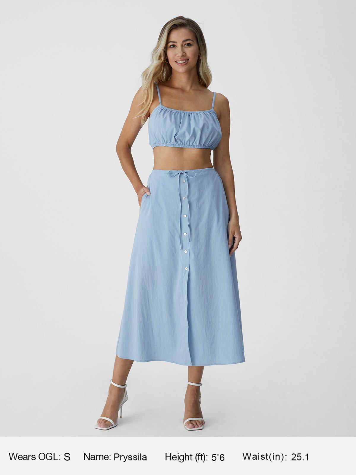 A-Line Placket Skirt sold by ogl move product image thumbnail 3