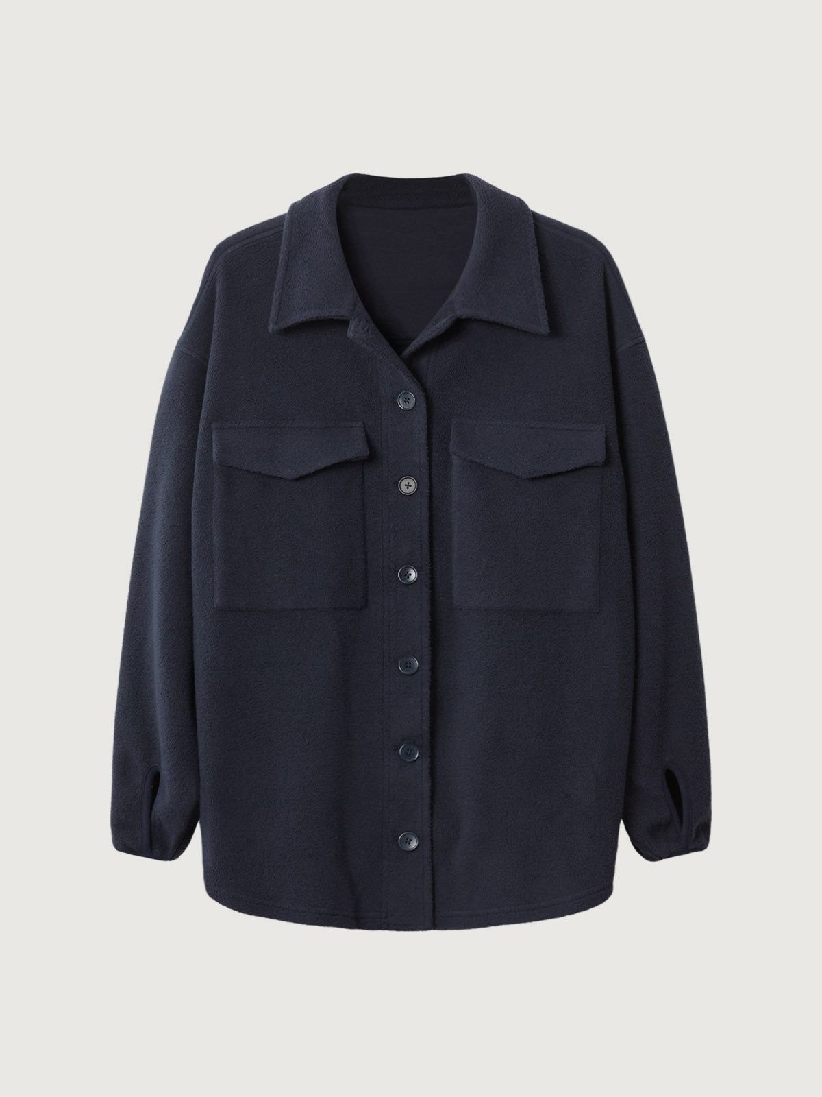 Polar Fleece Button-Up Shacket sold by ogl move product image thumbnail 2