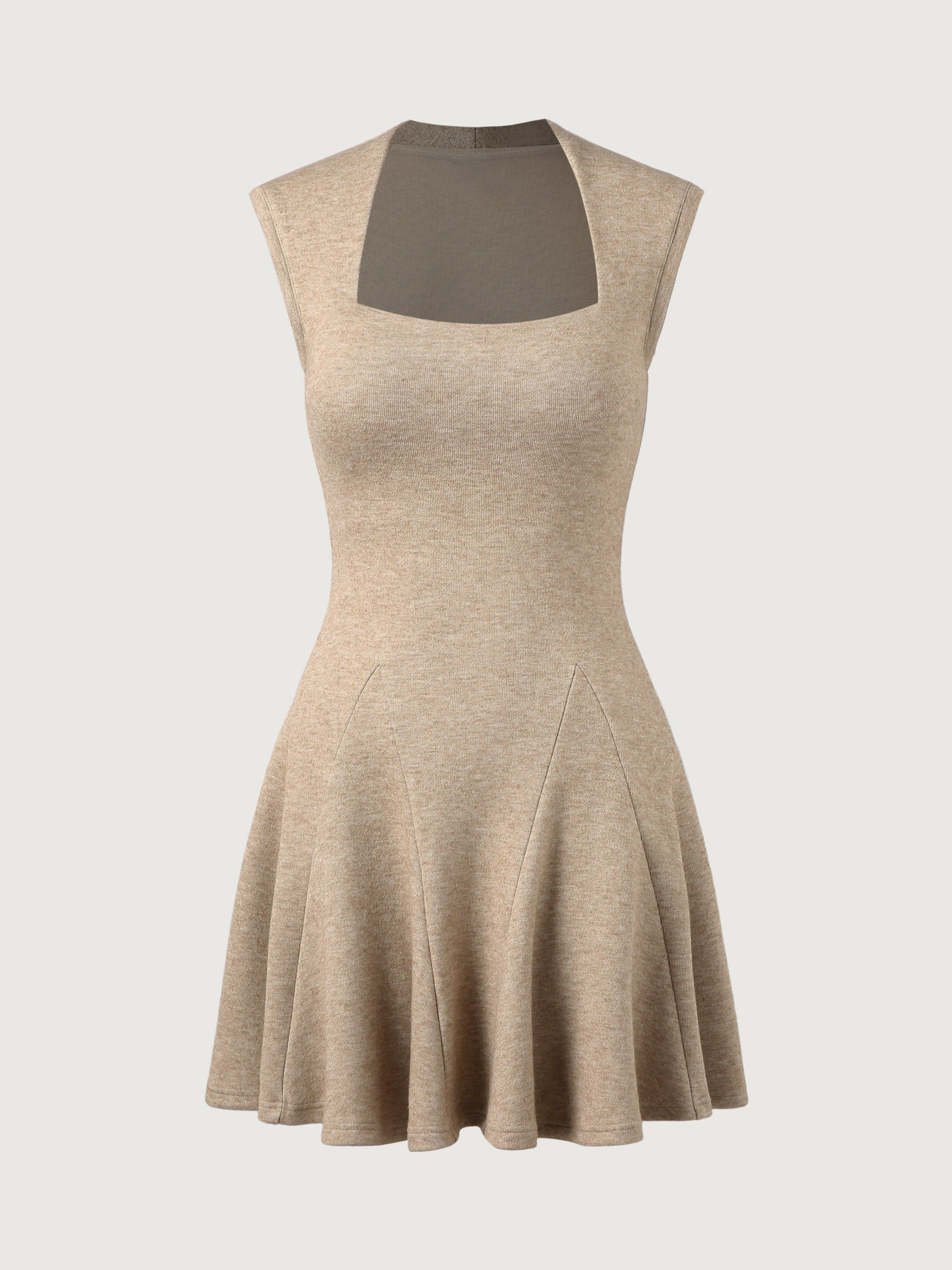 Cashsoft Tapered Neck Brami Flounce Dress sold by ogl move product image thumbnail 2