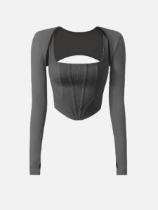 IcyAir® Cooling Attractive Shrug & Curved Hem Corset Tank-2Pcs Set sold by ogl move
