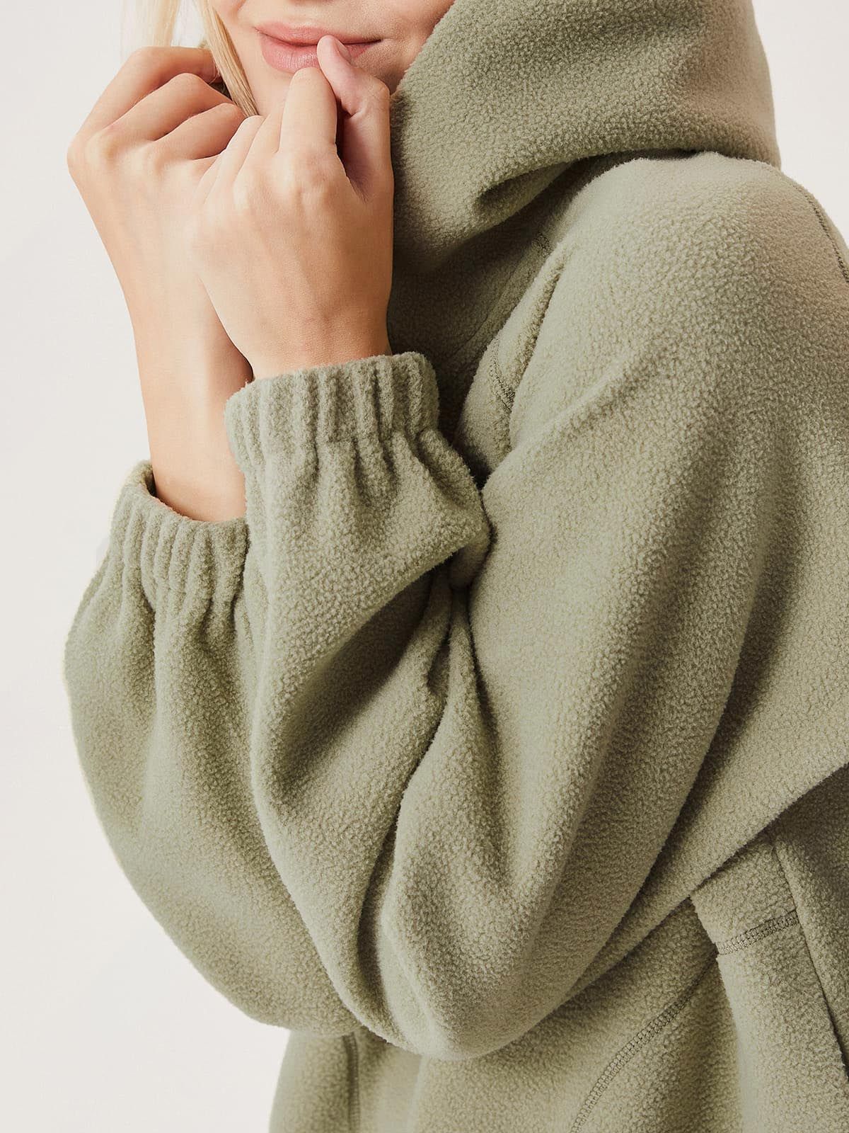 Polar Fleece Half-Zip Hooded Sweatshirt sold by ogl move product image thumbnail 5