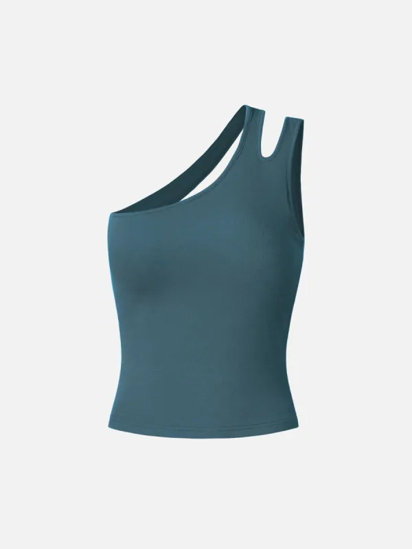 Eco-SkinKiss® One-Shoulder Cutout Back Brami Tank sold by ogl move