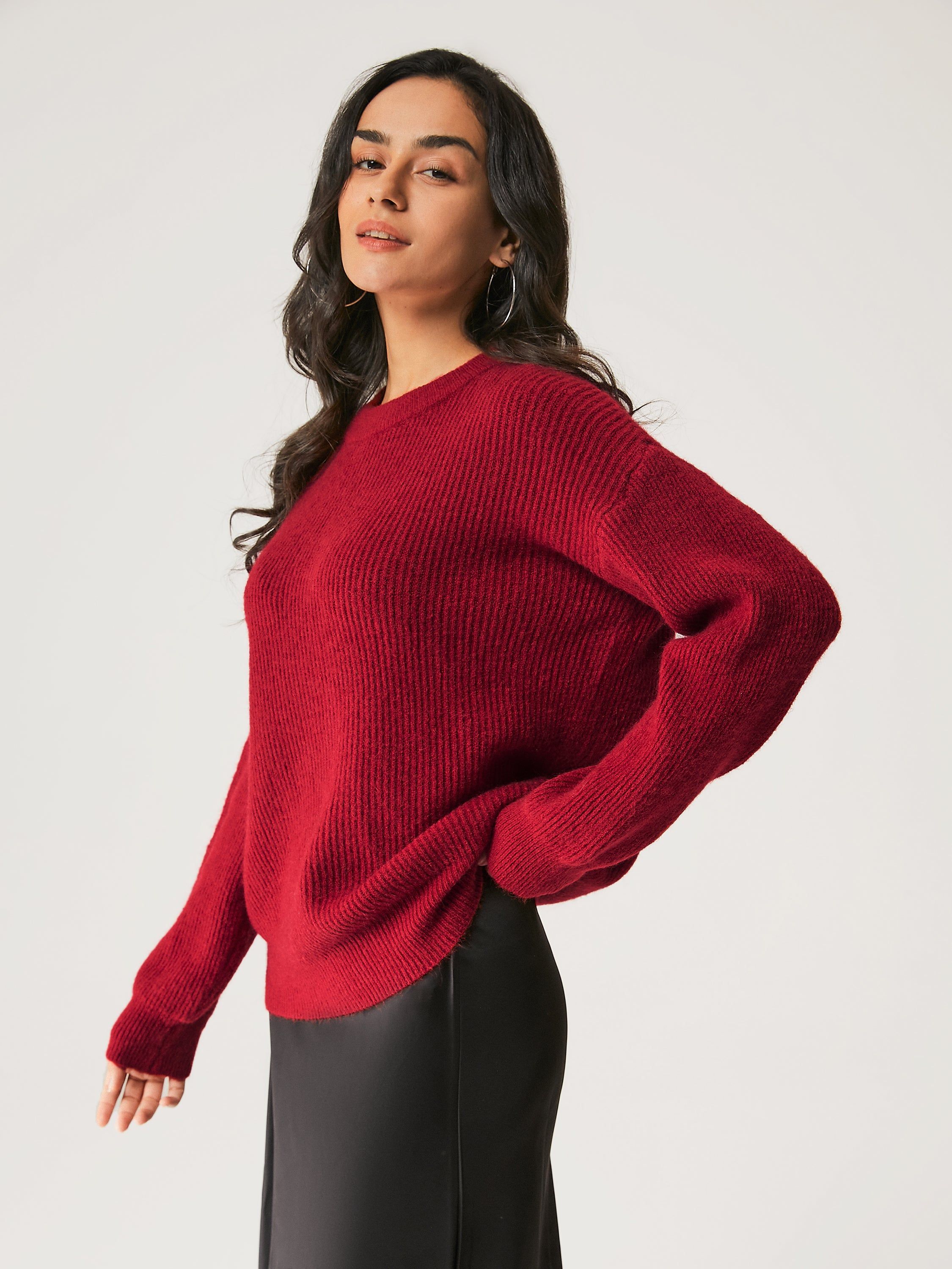 Drop Shoulder Crew Neck Sweater sold by ogl move product image thumbnail 2