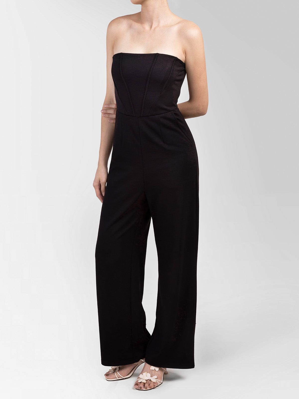 Corset Strapless Roma Knit Jumpsuit sold by ogl move product image thumbnail 4
