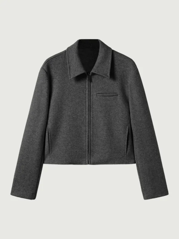 Full-Zip Cropped Jacket sold by ogl move