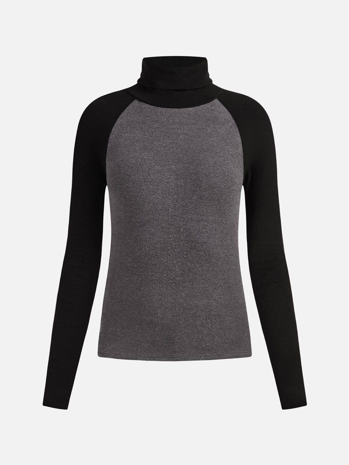 Eco-Mousse® Colorblock Raglan Sleeve Turtleneck Top sold by ogl move product image thumbnail 7