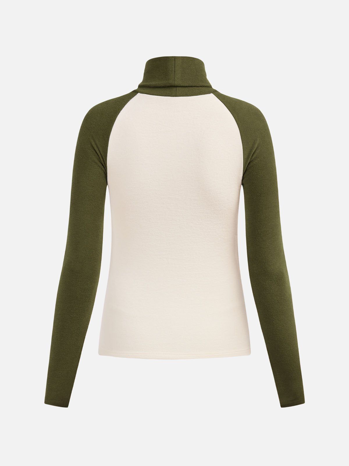 Eco-Mousse® Colorblock Raglan Sleeve Turtleneck Top sold by ogl move product image thumbnail 5